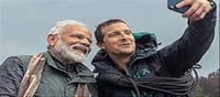 Bear Grylls with PM Modi: River Crossing with no boat!!